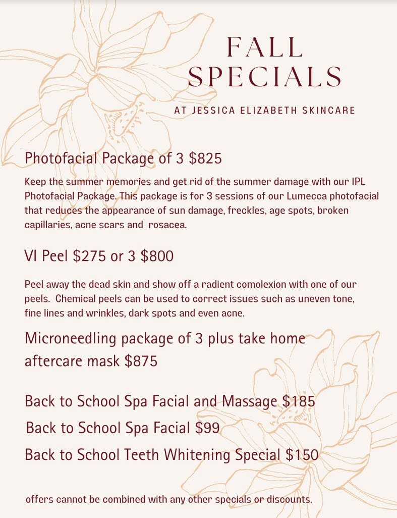 Fall Specials